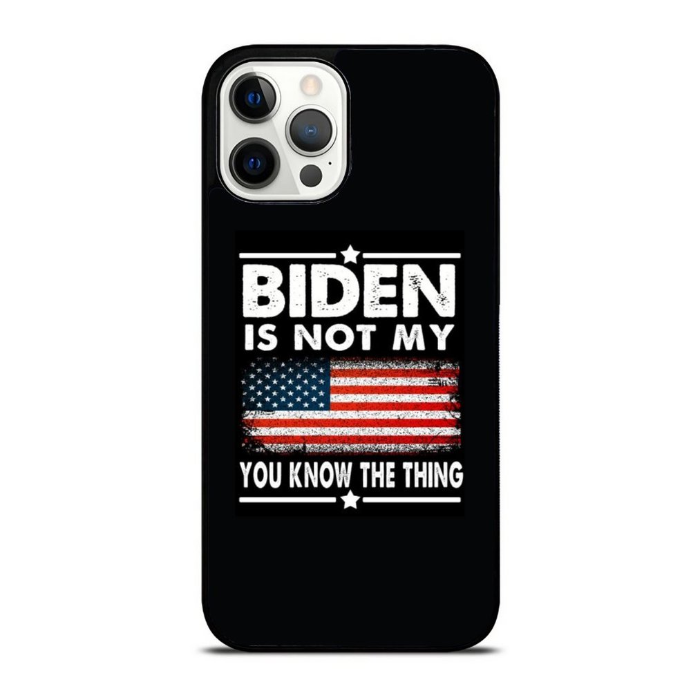 Biden Is Not My - Pro Trump 2024 Let_s Go Brandon iPhone Case